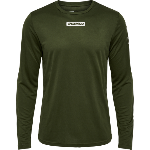 hmlTE TIHALT T-SHIRT L/S, FOREST NIGHT hmlTE TIHALT T-SHIRT L/S, FOREST NIGHT, packshot
