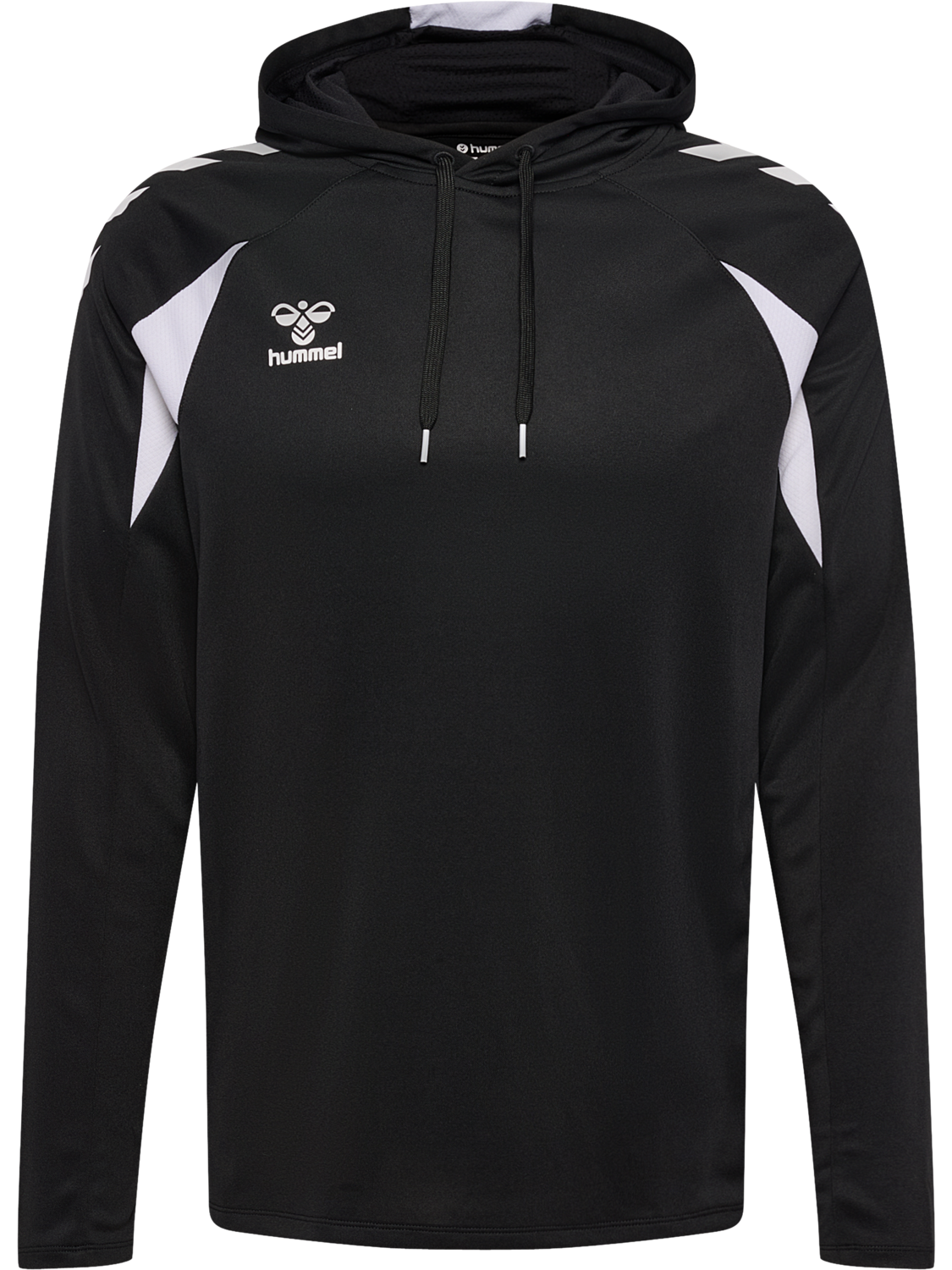 hmlCORE 2.0 HOODIE, BLACK/WHITE, packshot