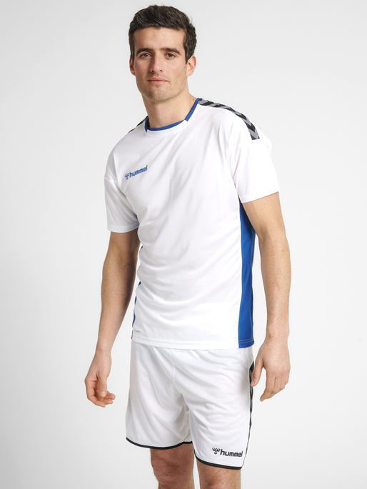 hmlAUTHENTIC POLY JERSEY S/S, WHITE, model