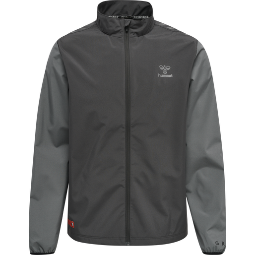hmlPRO GRID TRAINING JACKET, FORGED IRON/QUIET SHADE, packshot