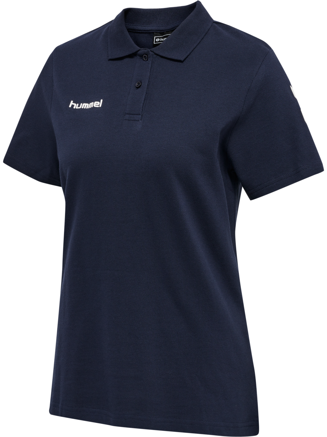 HUMMEL GO COTTON POLO WOMAN, MARINE, packshot