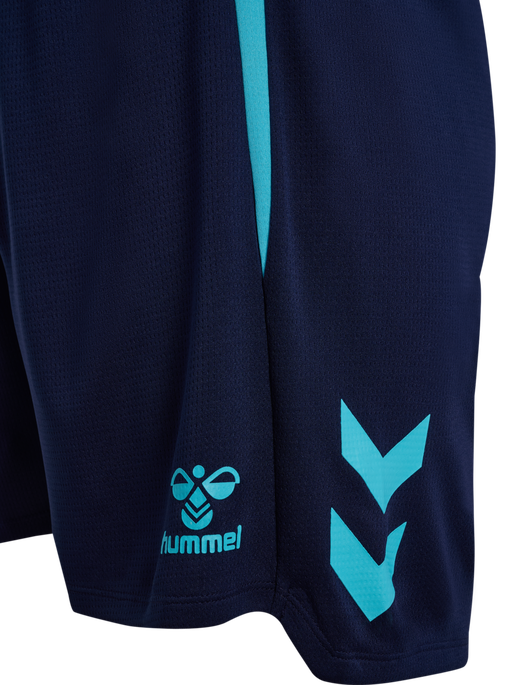 hmlLEAD 2.0 SHORTS, MARINE/BLUE FISH, packshot