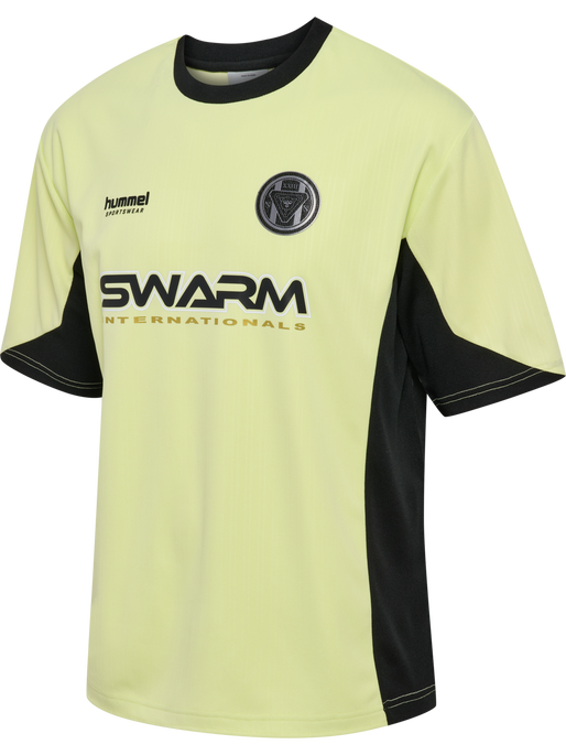 hmlLOOSE FB JERSEY S/S TOPSCORER, SHADOW LIME, packshot