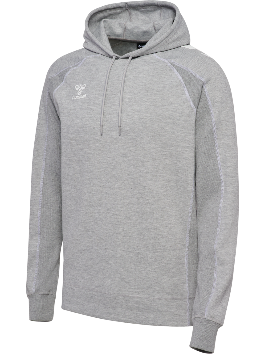 hmlMOVE 2.0 HOODIE, GREY MELANGE, packshot