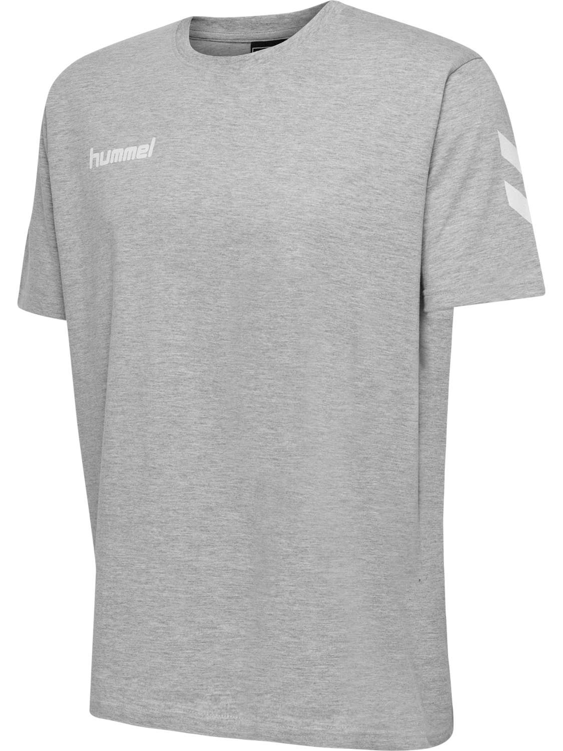 HUMMEL GO COTTON T-SHIRT S/S, GREY MELANGE, packshot