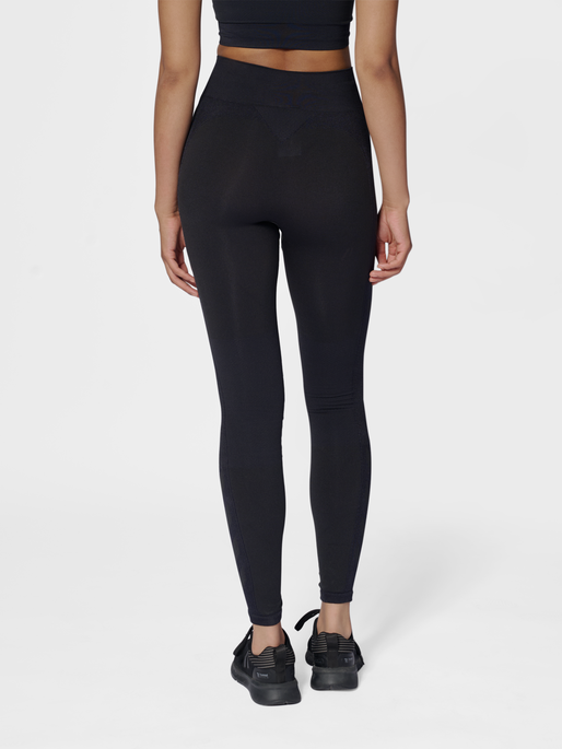 hummel CLEA SEAMLESS MID WAIST TIGHTS - BLACK MELANGE