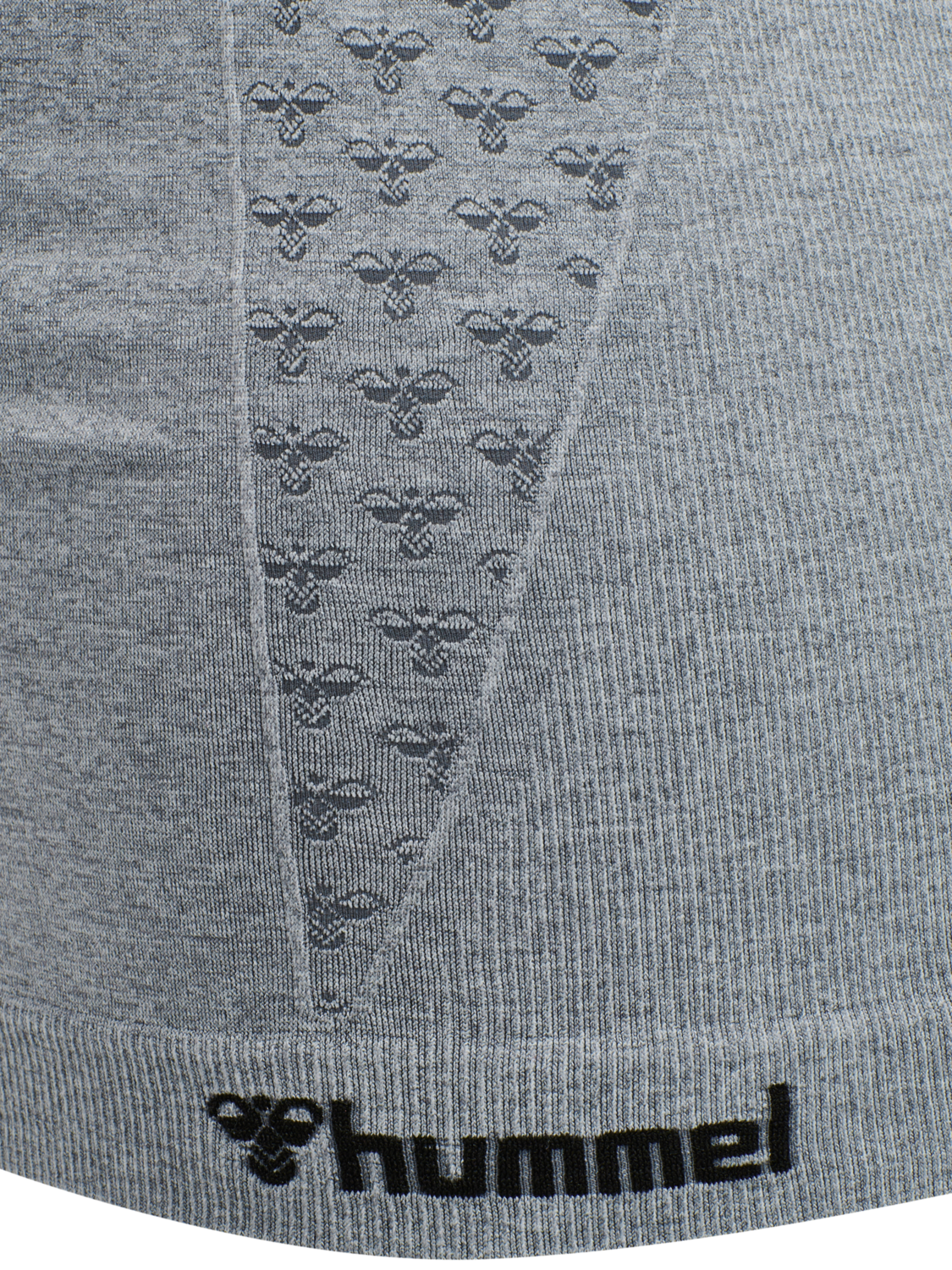 hmlCI SEAMLESS TOP, GREY MELANGE, packshot