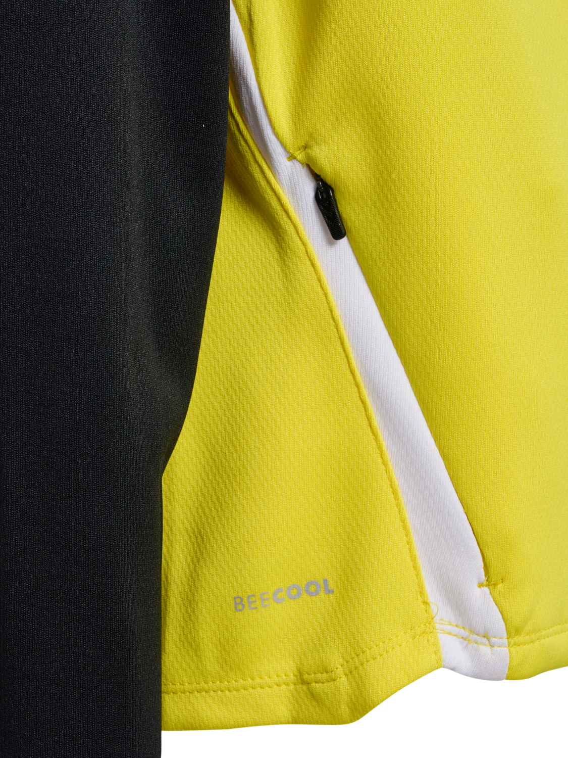 hmlLEAD 2.0 ZIP HOODIE KIDS, BLAZING YELLOW/BLACK, packshot