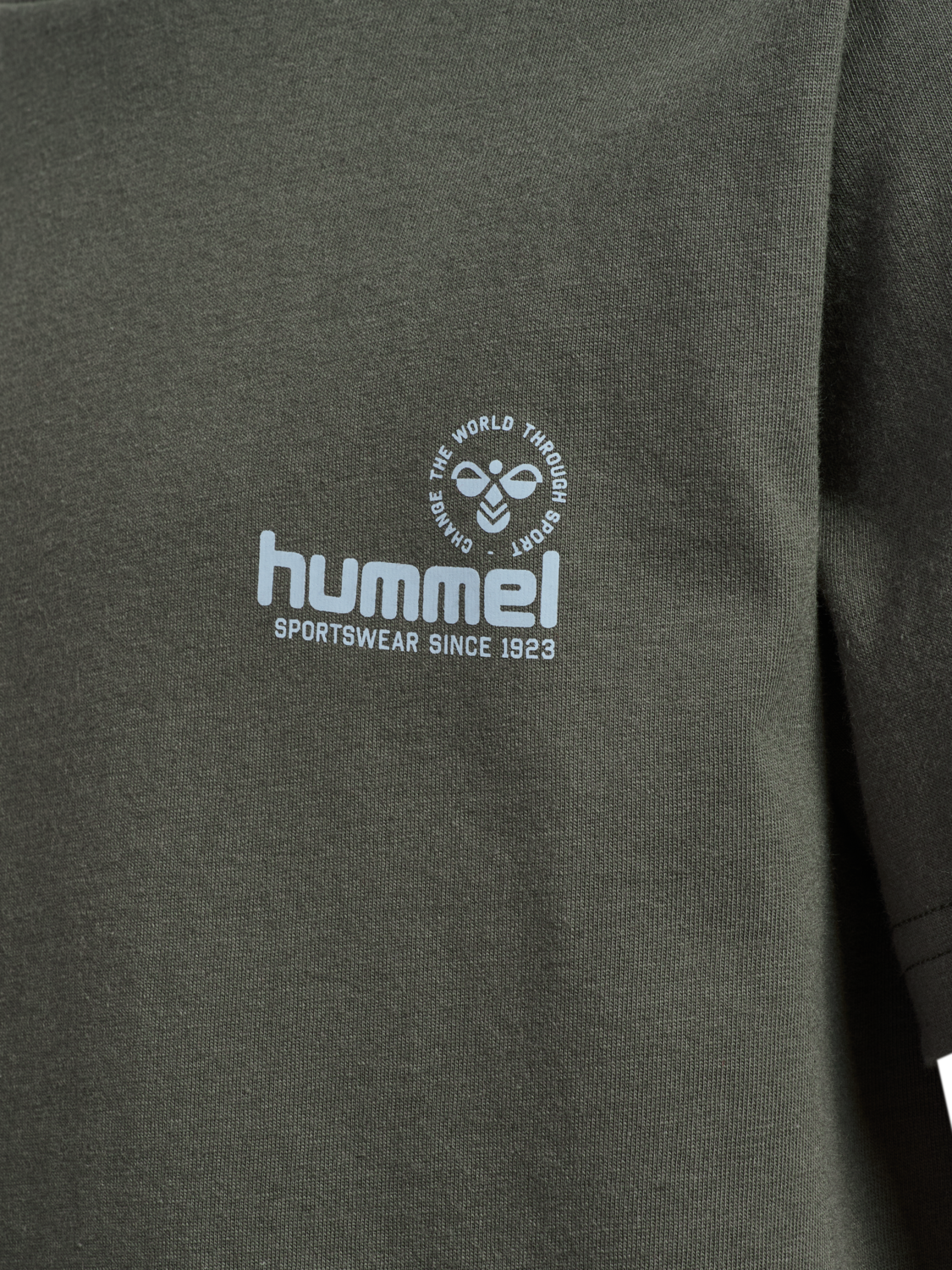 hmlJR REG GRAPHIC T-SHIRT S/S, CASTOR GRAY, packshot