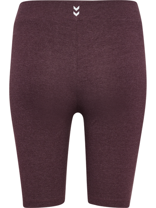 hmlPULSE LOGO MW SHORT TIGHTS, FUDGE MELANGE hmlPULSE LOGO MW SHORT TIGHTS, FUDGE MELANGE, packshot