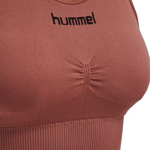 HUMMEL FIRST SEAMLESS BRA WOMAN, MARSALA, packshot