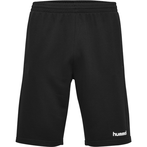 HUMMEL GO COTTON BERMUDA SHORTS, BLACK, packshot