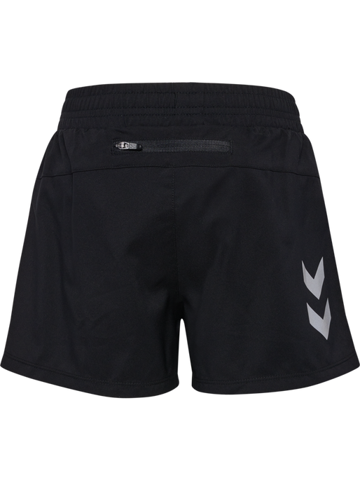 hmlRUN SHORTS KIDS, BLACK, packshot