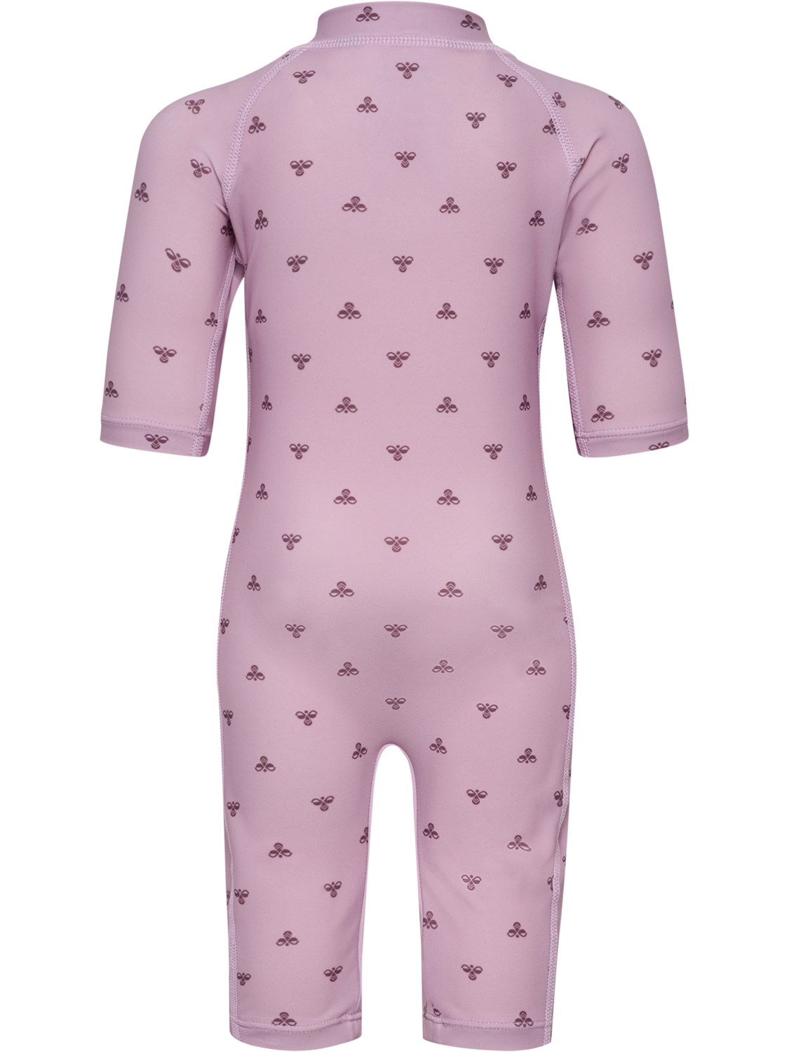 hmlMINI BEE AOP SWIMSUIT 3/4 SL, MAUVE SHADOW, packshot
