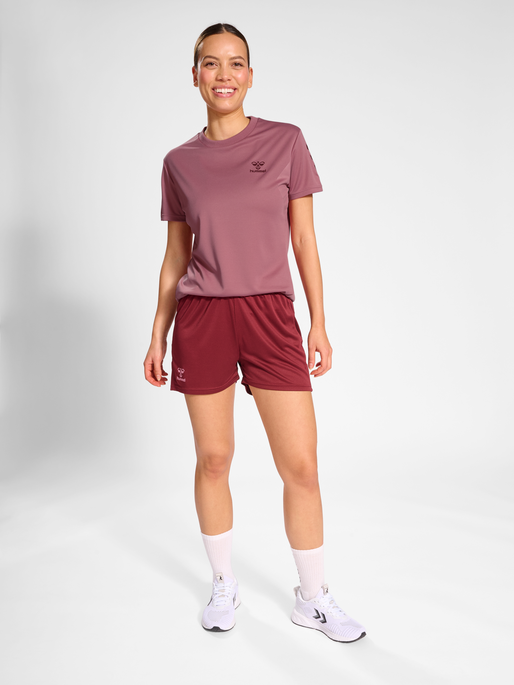 hummel ACTIVE PL JERSEY S/S WOMAN - MESA ROSE | hummelsport.de