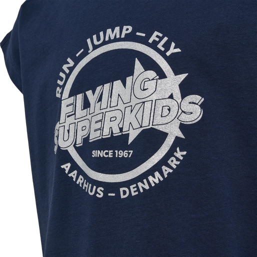 hmlFSK HOP T-SHIRT S/S, BLACK IRIS, packshot