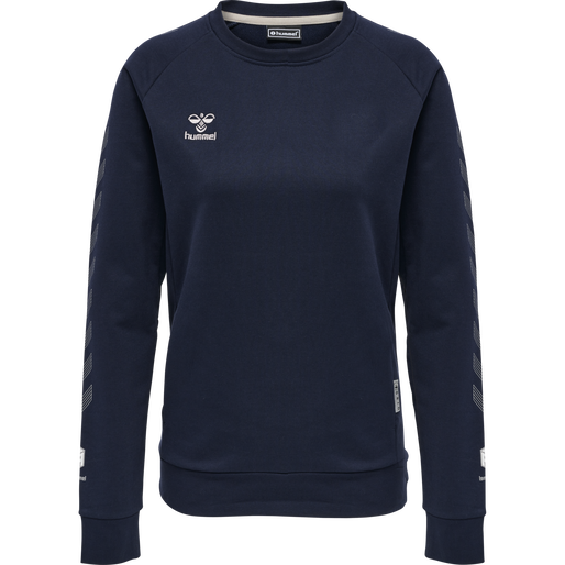 hmlMOVE GRID COTTON SWEATSHIRT WOMA, MARINE, packshot