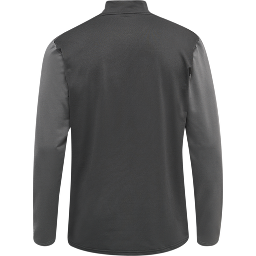 hmlPRO GRID HALF ZIP TRAINING L/S, FORGED IRON/QUIET SHADE, packshot