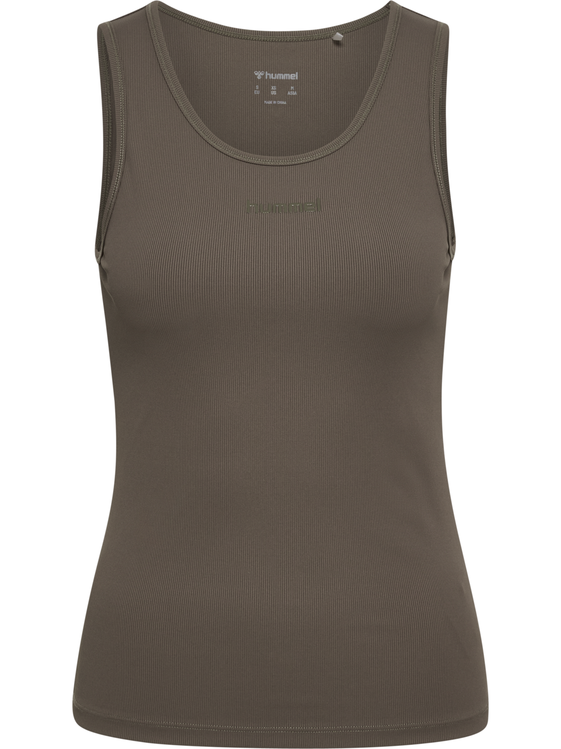 hmlPRIMA RIB TANK TOP, MAJOR BROWN, packshot