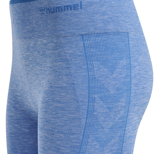 hmlMT UNA SEAMLESS MID WAIST TIGHTS, MARINA MELANGE, packshot