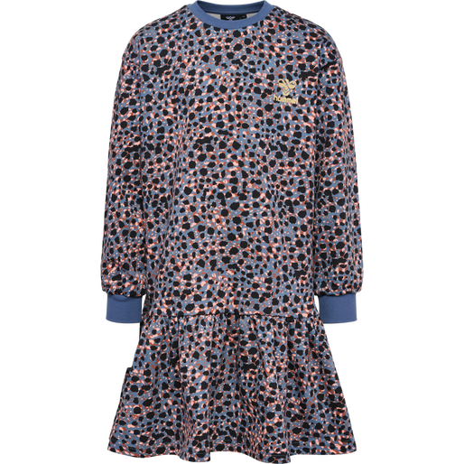 hmlMEJSE DRESS L/S, BLUE MIRAGE, packshot