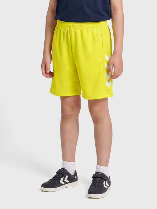 hmlCORE XK POLY SHORTS KIDS, BLAZING YELLOW, model