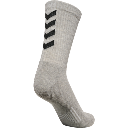 FUNDAMENTAL 3-PACK SOCK, GREY MELANGE, packshot