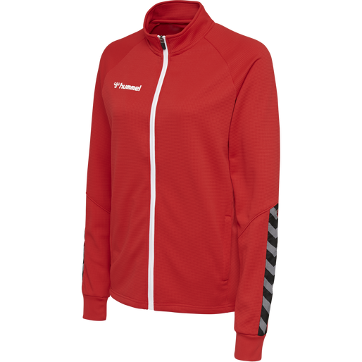 hmlAUTHENTIC WOMEN POLY ZIP JACKET, TRUE RED, packshot