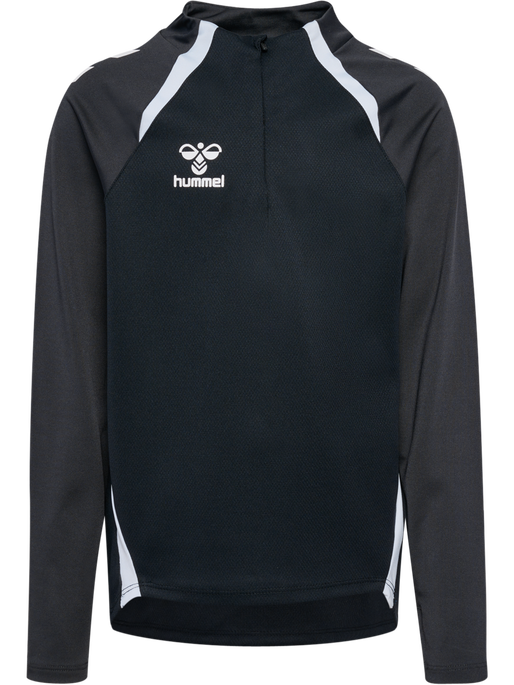 hmlLEAD 2.0 HALF ZIP KIDS, BLACK/ASPHALT hmlLEAD 2.0 HALF ZIP KIDS, BLACK/ASPHALT, packshot