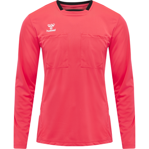hmlREFEREE CHEVRON JERSEY L/S, DIVA PINK, packshot