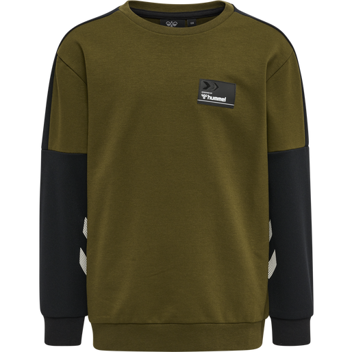 hmlEDWARD SWEATSHIRT, DARK OLIVE hmlEDWARD SWEATSHIRT, DARK OLIVE, packshot