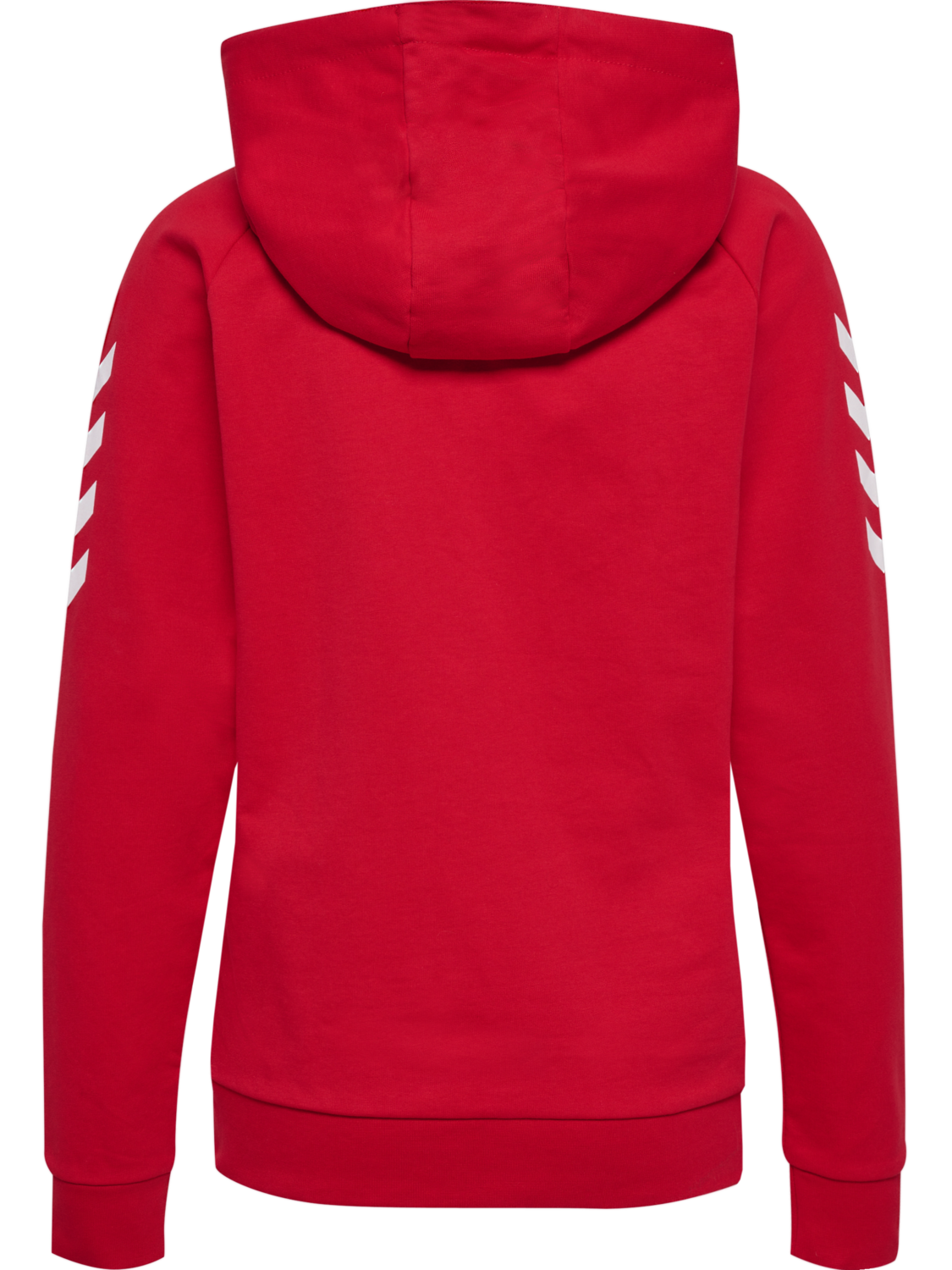 HUMMEL GO COTTON ZIP HOODIE WOMAN, TRUE RED, packshot