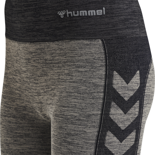 hmlCLEA SEAMLESS CYCLING SHORTS, CHATEAU GRAY/BLACK MELANGE, packshot