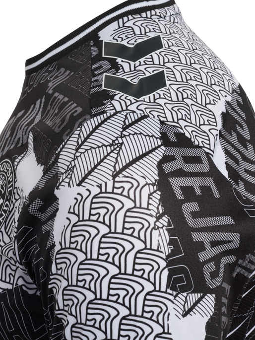 DBU 24 PREGAME JERSEY S/S, BLACK/WHITE DBU 24 PREGAME JERSEY S/S, BLACK/WHITE, packshot