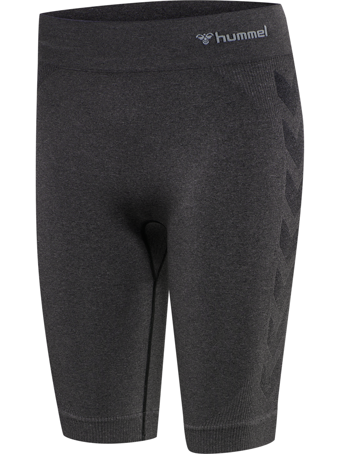 hmlCI SEAMLESS CYCLING SHORTS, BLACK MELANGE, packshot
