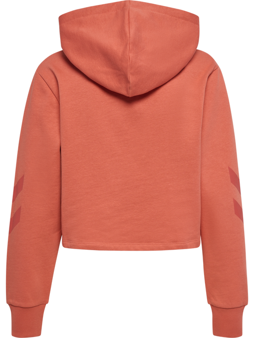 hmlLEGACY WOMAN CROPPED HOODIE, APRICOT BRANDY hmlLEGACY WOMAN CROPPED HOODIE, APRICOT BRANDY, packshot