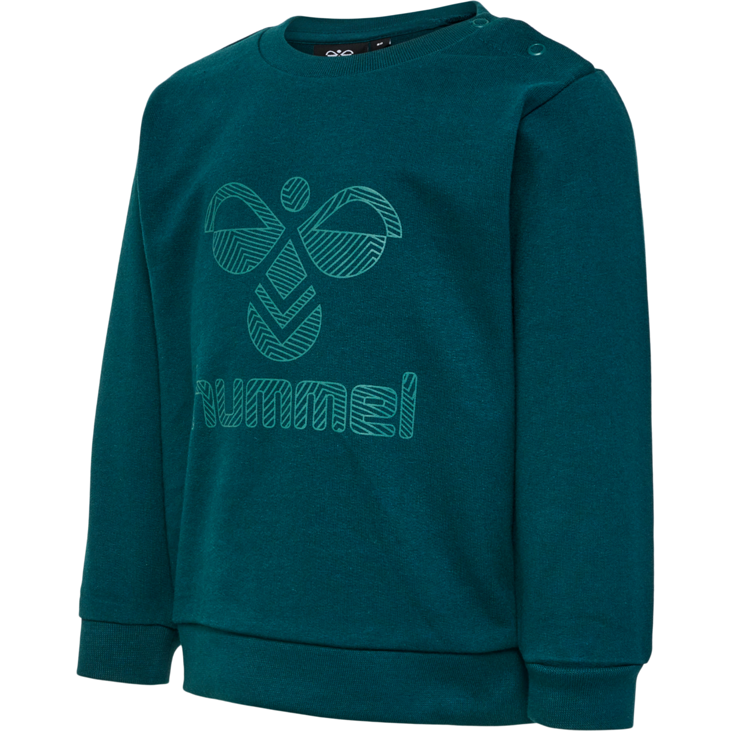 hmlFASTWO LIME SWEATSHIRT, DEEP TEAL, packshot