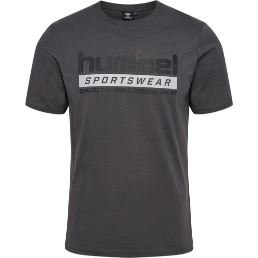 hmlLGC CARSON T-SHIRT, BLACKENED PEARL, packshot