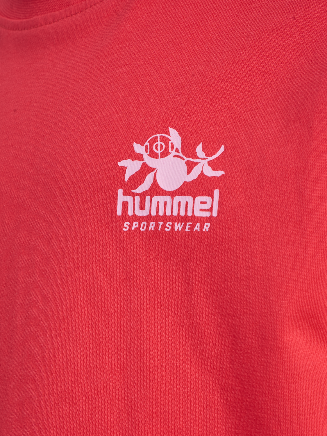 hmlJR LOOSE T-SHIRT S/S STADIUM, HIBISCUS, packshot