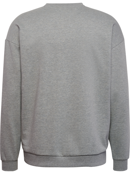 hmlLOOSE CREWNECK CLUB SPORTSWEAR, GREY MELANGE hmlLOOSE CREWNECK CLUB SPORTSWEAR, GREY MELANGE, packshot