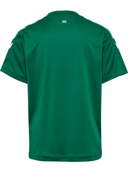 hmlCORE XK POLY JERSEY S/S KIDS, EVERGREEN, packshot