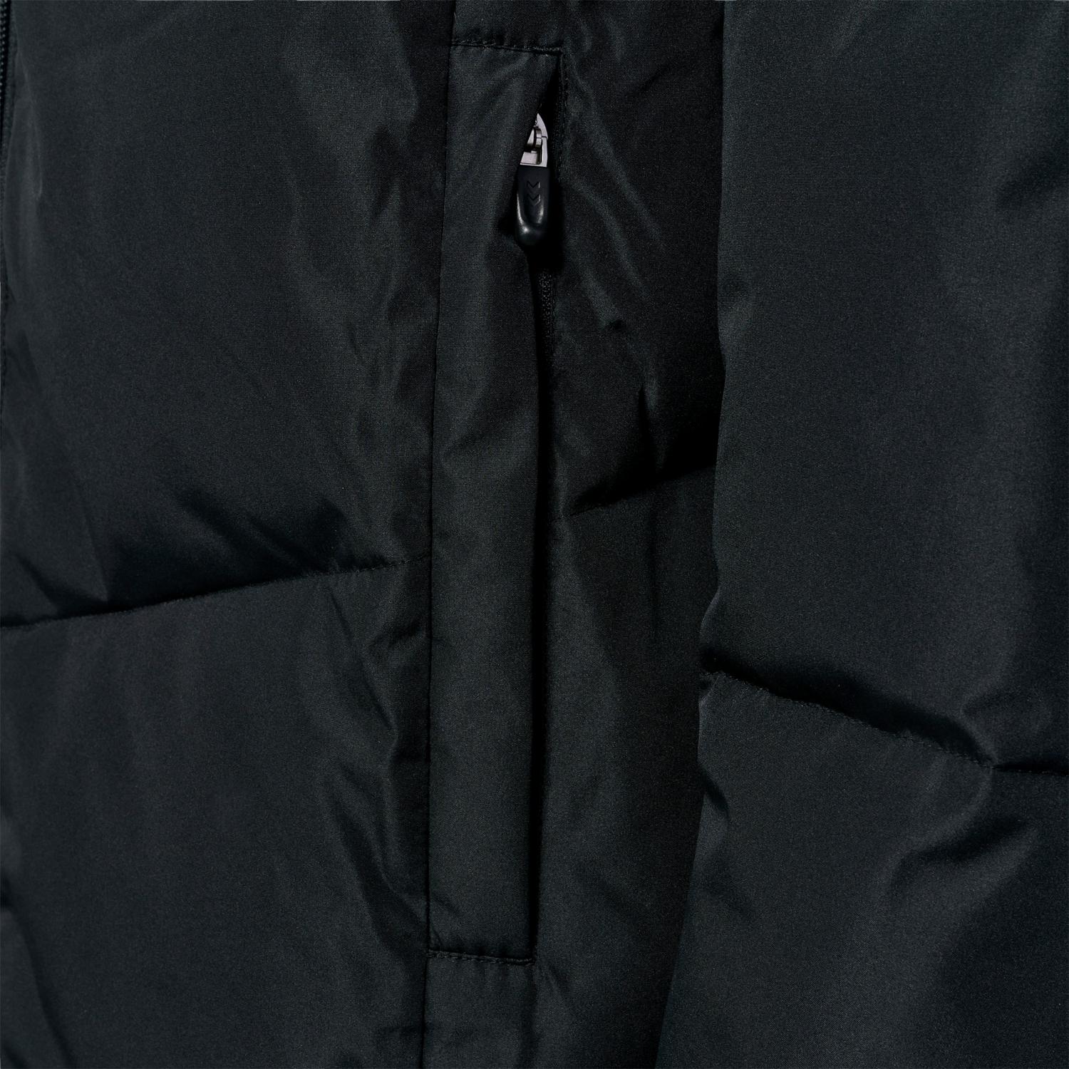 hmlLGC MIA LONG PUFF COAT, BLACK, packshot