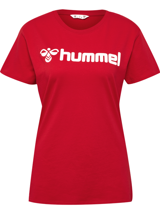hmlGO 2.0 LOGO T-SHIRT S/S WOMAN, TRUE RED, packshot