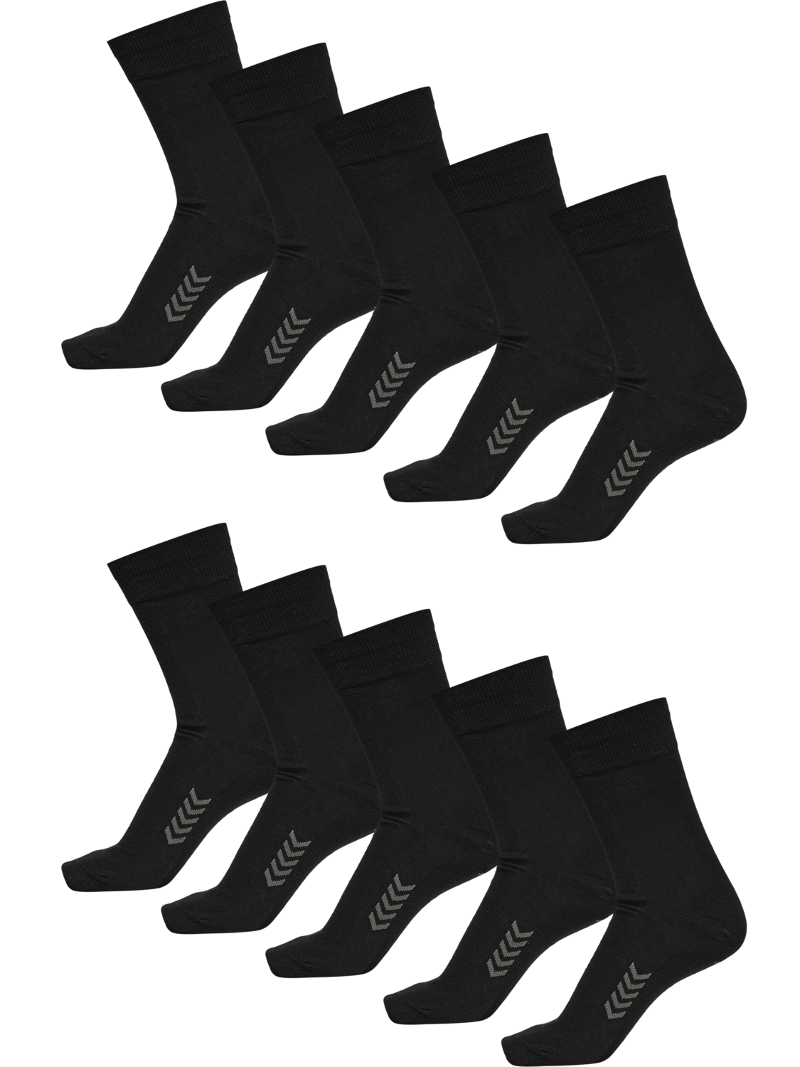 hmlBUSINESS SOCK 10-PACK, BLACK, packshot