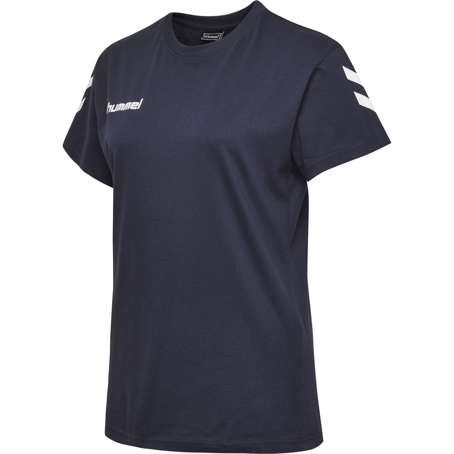 HMLGO COTTON T-SHIRT WOMAN S/S, MARINE, packshot