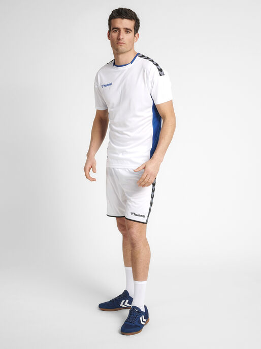 hmlAUTHENTIC POLY JERSEY S/S, WHITE, model