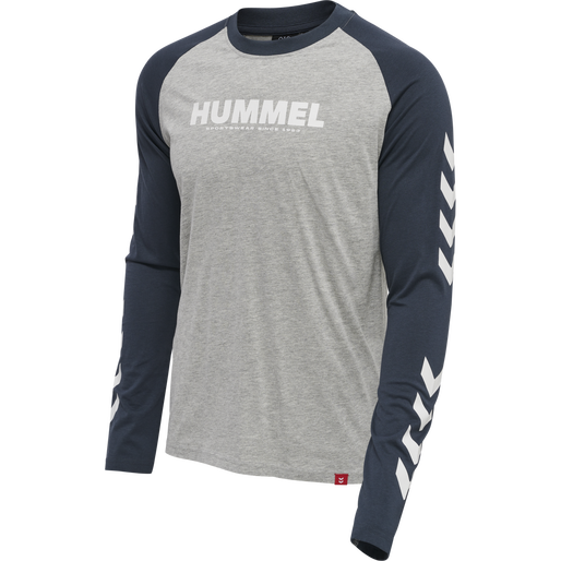hmlLEGACY BLOCKED T-SHIRT L/S, BLUE NIGHTS hmlLEGACY BLOCKED T-SHIRT L/S, BLUE NIGHTS, packshot