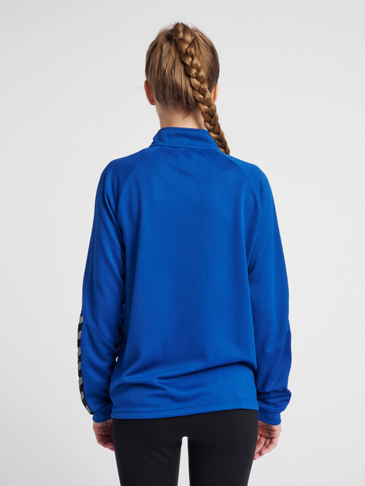 hmlAUTHENTIC WOMEN POLY ZIP JACKET, TRUE BLUE, model