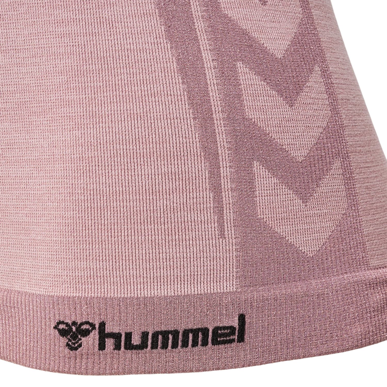 hmlCLEA SEAMLESS TIGHT T-SHIRT L/S, WOODROSE/ROSE TAUPE MELANGE, packshot