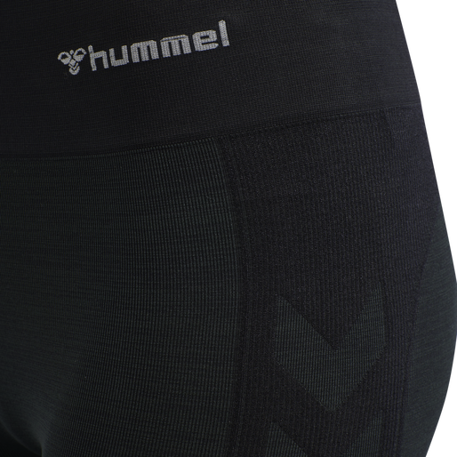 hmlCLEA SEAMLESS CYCLING SHORTS, BLACK MELANGE hmlCLEA SEAMLESS CYCLING SHORTS, BLACK MELANGE, packshot
